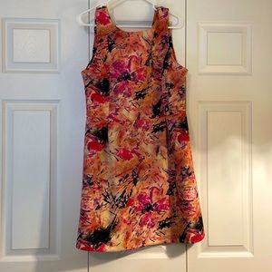 Cute multi color mini dress low back